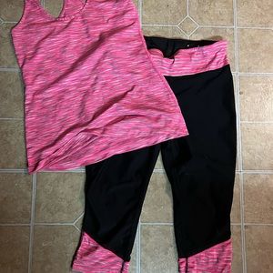 Workout fitness exercise outfit. Xersion brand. Excellent condition. Women’s L